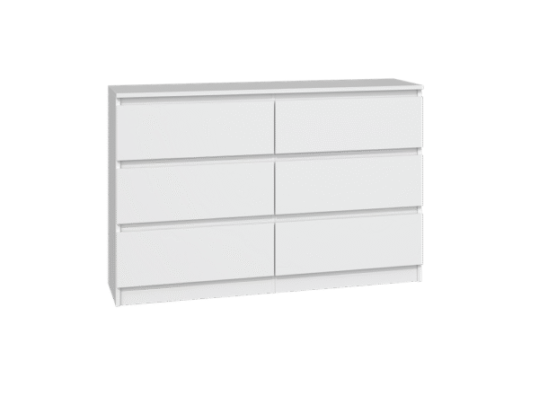 Malwa M6/120 Chest of Drawers – WHITE MATTE