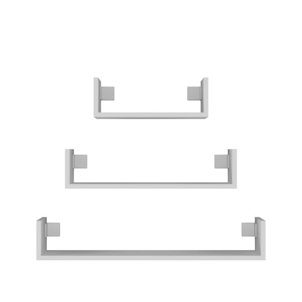Mobi 3P Wall Shelves WHITE SET OF 3 WALL SHELVES