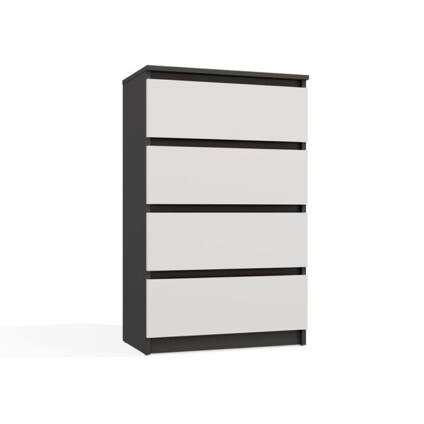 Malwa M4 Chest of Drawers – Anthracite / White