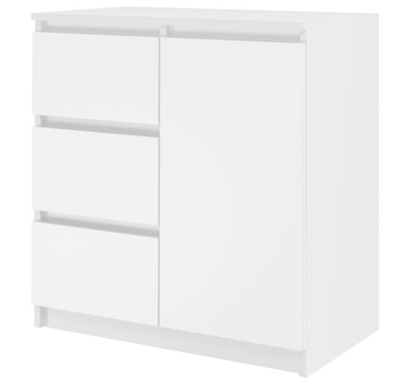 Malwa Chest of Drawers 1D3S – White Matt