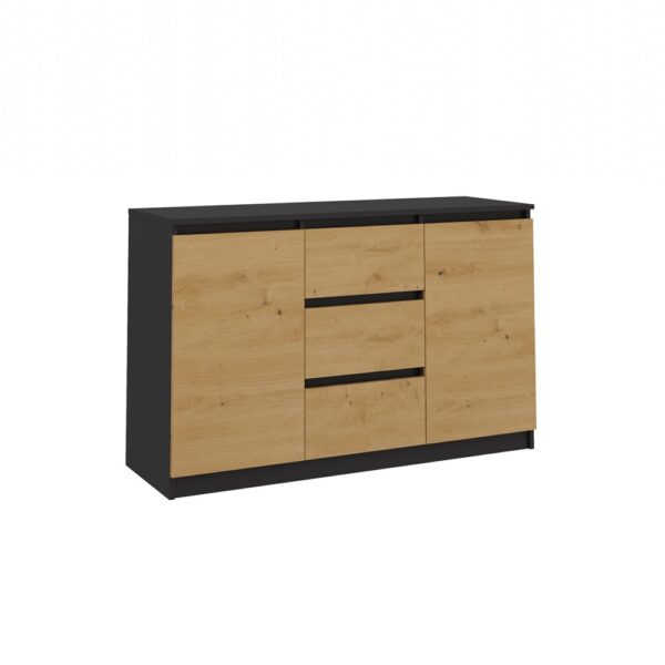 Malwa 2D3S Sideboard Anthracite / Artisan Oak