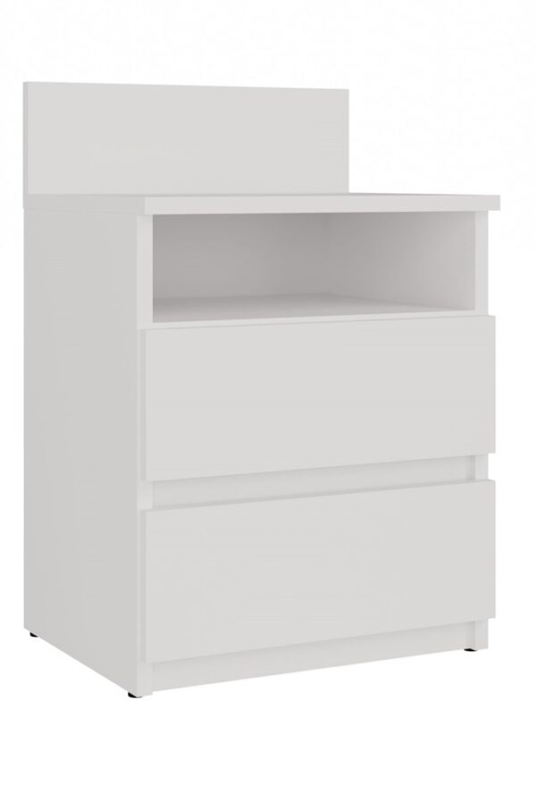 Malwa M1 Bedside Table – WHITE