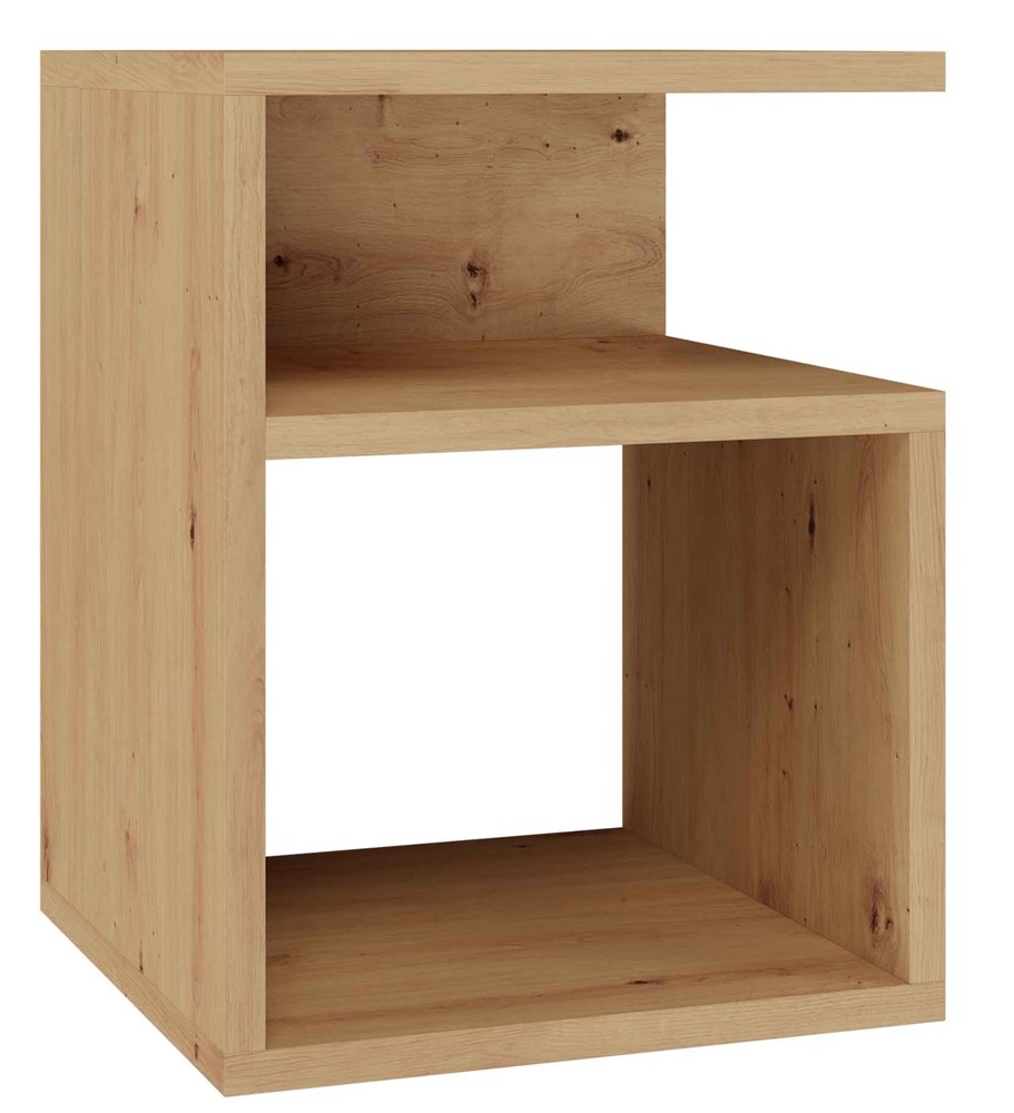 Tini Bedside Table – Artisan Oak – Minimalist Modern Nightstand - Image 2