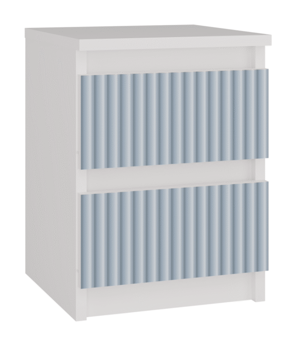 Malwa M2 ARTESO BLUE Bedside Table – Blue / White