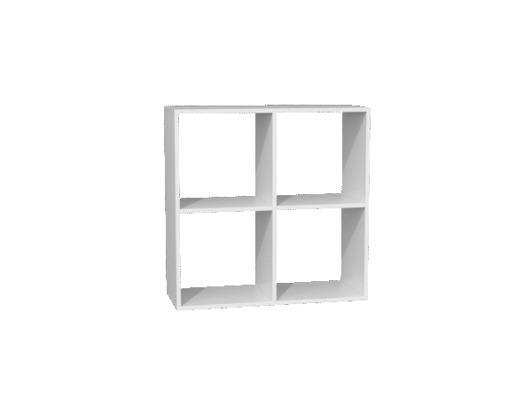 Malax 2x2 Shelf Unit – White