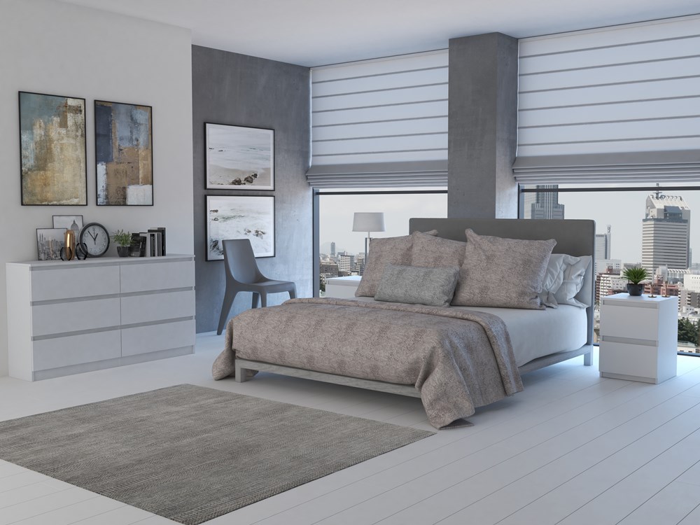 MALWA M6 140 Chest of Drawers – Matt White - Image 5