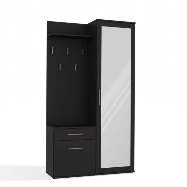 DUO Hallway Wardrobe Set – Matte Black