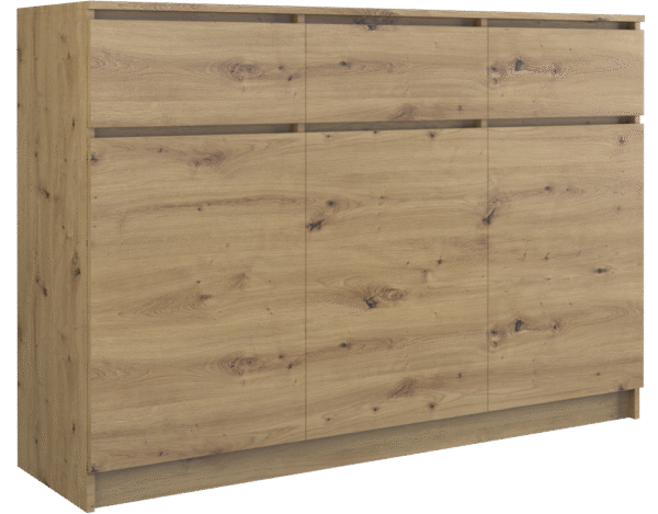 Malwa 3D3S Sideboard – Artisan Oak