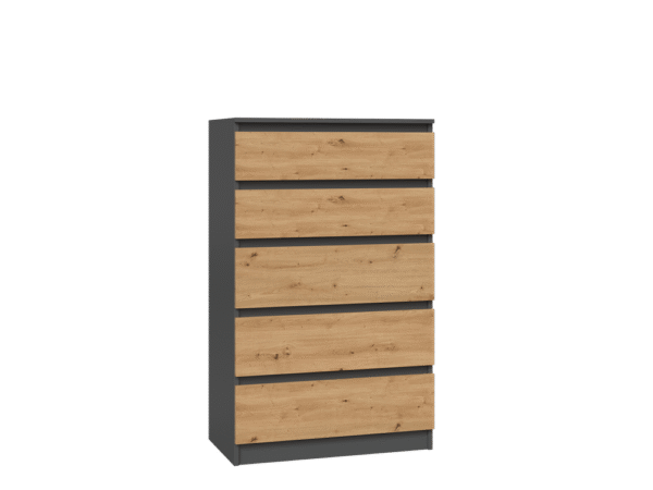 Malwa M5 Chest of Drawers – Anthracite / Artisan Oak