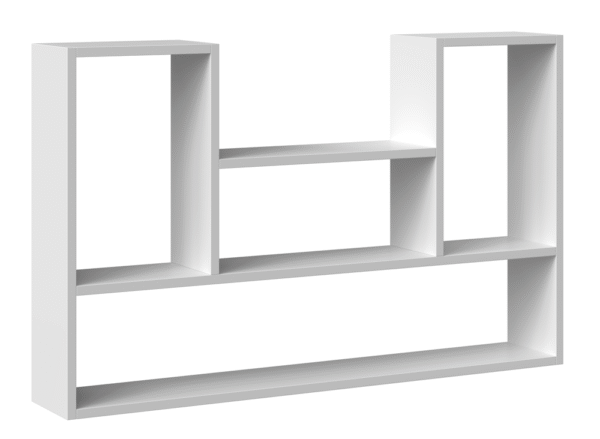 Wall Shelf Unit BILBAO 4P White WALL-MOUNTED SHELF UNIT