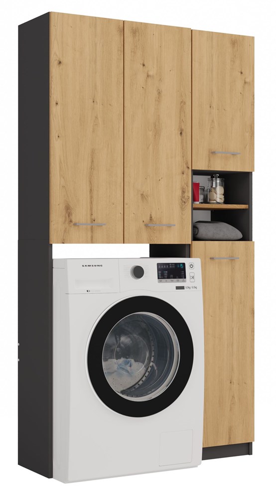 Bathroom Furniture Set Marpol DD – Anthracite / Oak Artisan