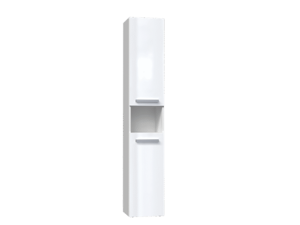 Bathroom Tall Cabinet Nel I – White Gloss