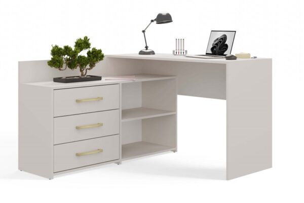 DANY Corner Desk – Cashmere Beige