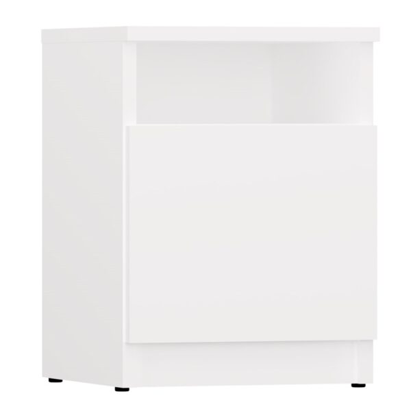 GALAX 30/1D Bedside Table – WHITE