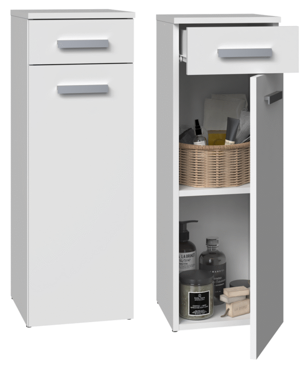 Bathroom Cabinet Nel V DS – White