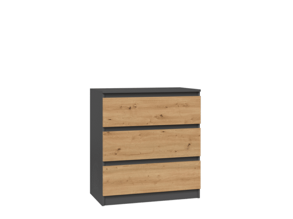 Malwa M3 Chest of Drawers – Anthracite / Artisan Oak