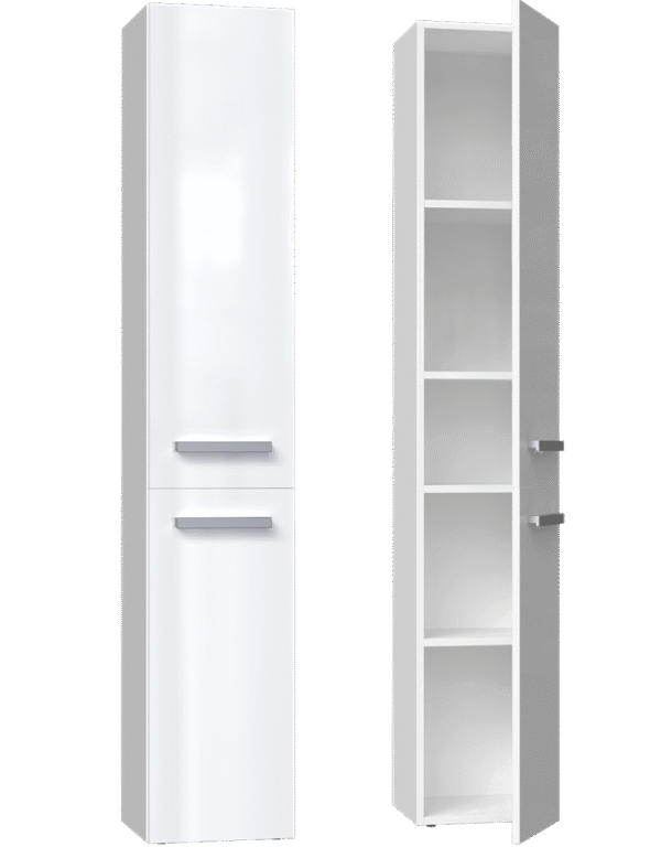Bathroom Tall Cabinet Nel II – White Gloss