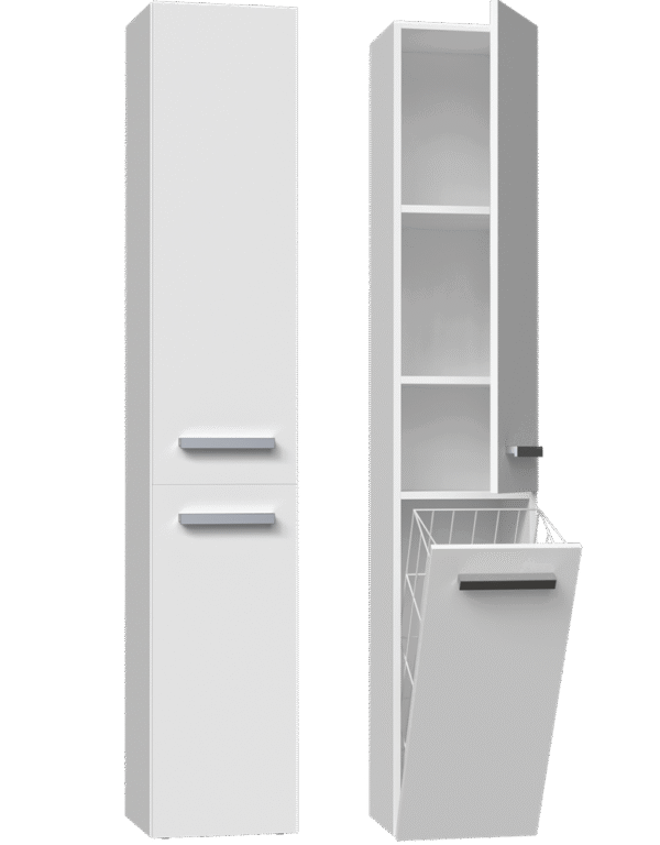 Bathroom Tall Cabinet Nel IV – White