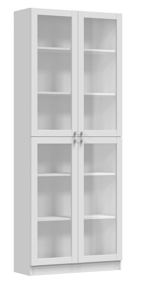 PAFOS W80/4S Display Cabinet – White