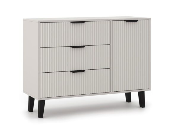 Scandi 1D3S SLIM Chest of Drawers – Cashmere Beige