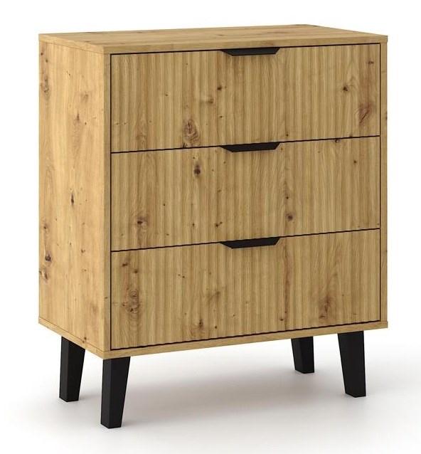 SCANDI 3S SLIM Chest of Drawers – Artisan Oak