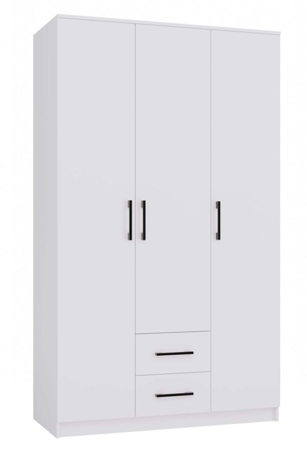 ROMANA 120 Wardrobe – White (No Mirror)