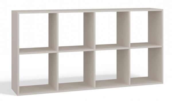Malax 2x4 Shelf Unit – Cashmere Beige
