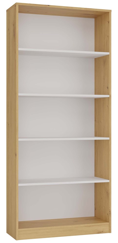 Onyx R80 Bookcase – Artisan Oak / White