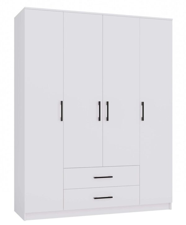 ROMANA 160 Wardrobe – White (No Mirror)