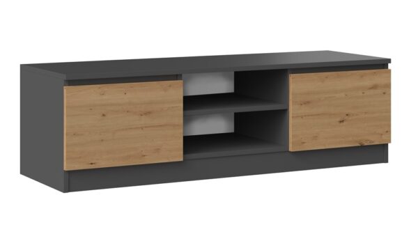TV Cabinet Malwa 120 Anthracite & Artisan Oak