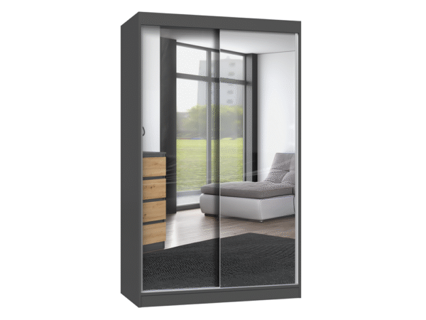 Wardrobe Iga 120A ANTHRACITE ARTISAN