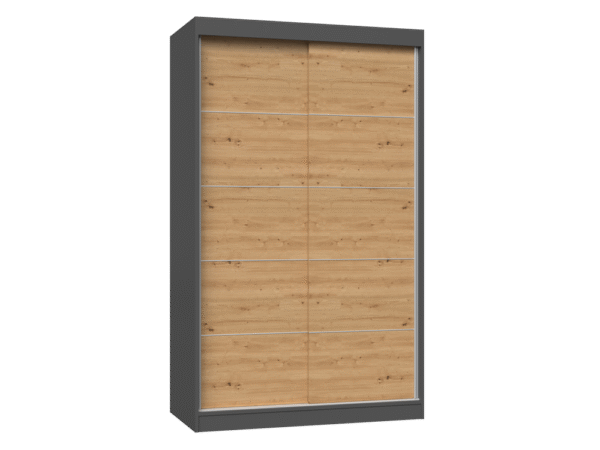 Wardrobe Iga 120C ANTHRACITE ARTISAN