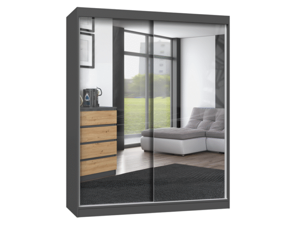 Wardrobe Iga 160/A ANTHRACITE ARTISAN