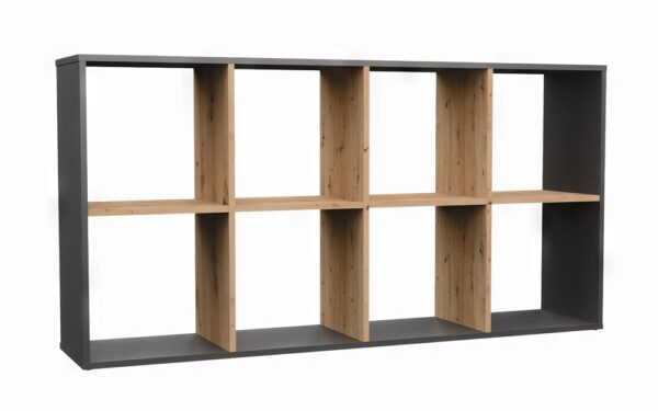 Malax 2x4 Compartment Shelf – Anthracite / Artisan Oak
