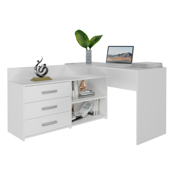 DANY Corner Desk – Matt White