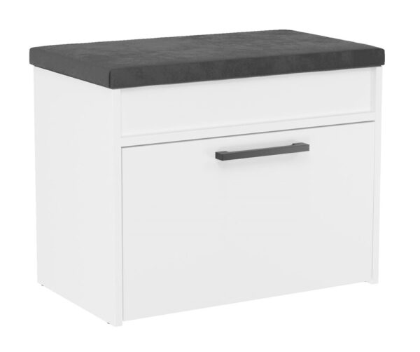 Parma MINI Shoe Cabinet with Seat – White