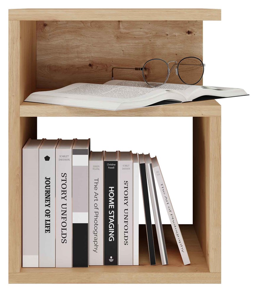 Tini Bedside Table – Artisan Oak – Minimalist Modern Nightstand - Image 3