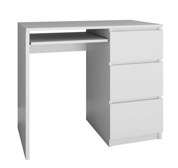 Lima Right-Hand Desk – White Matte