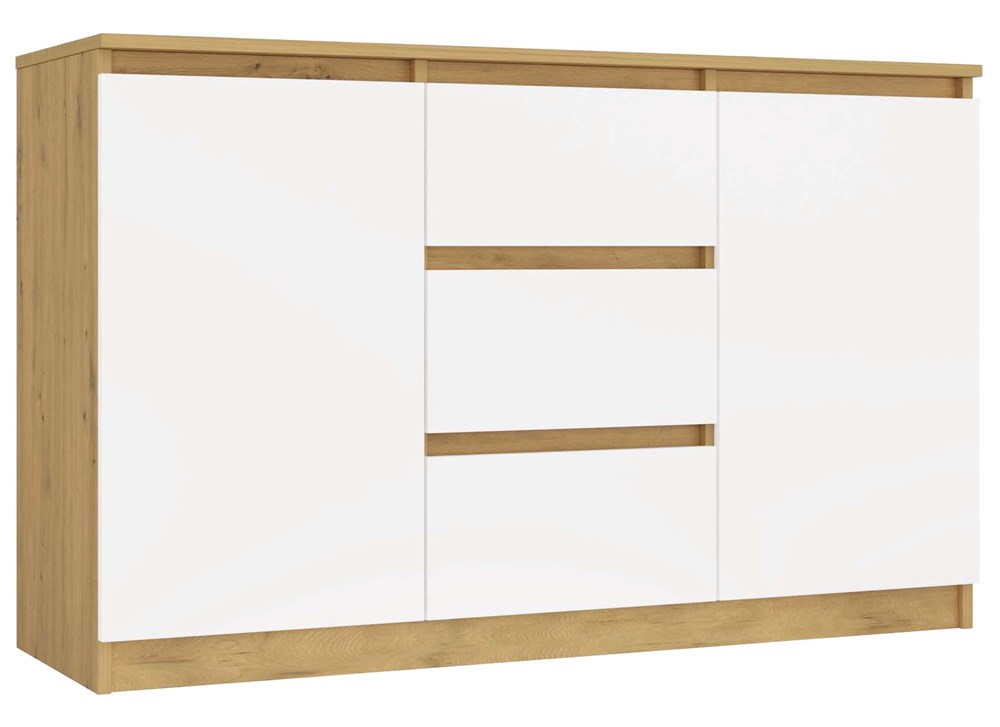 Malwa 2D3S Chest of Drawers – Artisan Oak & White | 120 cm