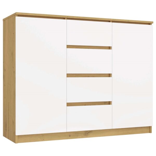Komoda Malwa 2D4S 120 DĄB ARTISAN BIEL
