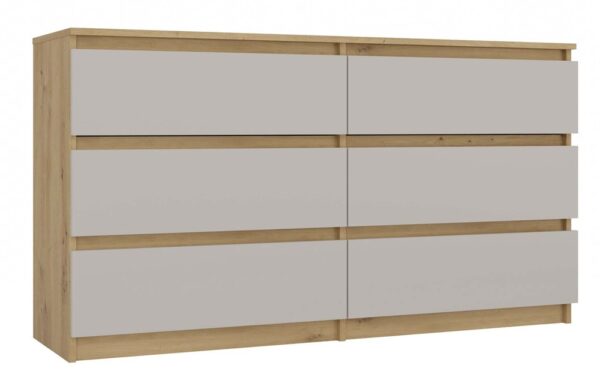 MALWA M6 140 Chest of Drawers – Artisan Oak & Cashmere