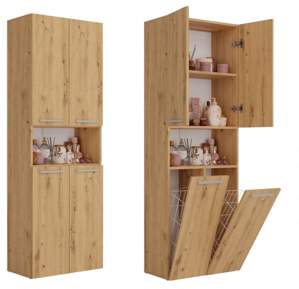 Bathroom Tall Cabinet Nel 2K/DK – Artisan Oak