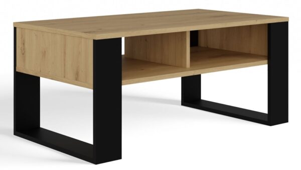 Modern 2P Coffee Table Artisan Oak / Black
