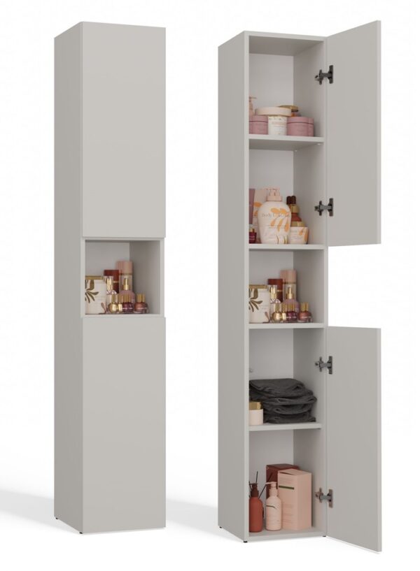 Bathroom Tall Cabinet Nel I – Cashmere