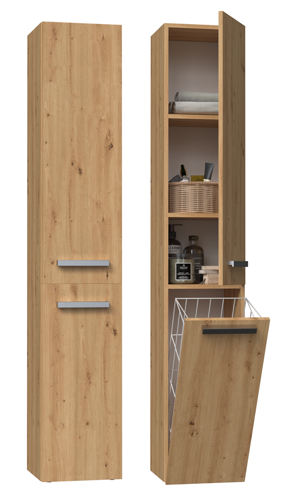 Bathroom Tall Cabinet Nel IV – Oak Artisan