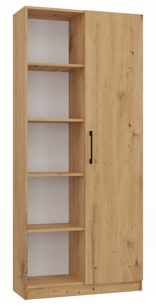 Malwa RD/80 Bookshelf – Artisan Oak Semi-Open Shelf Unit with 10 Compartments