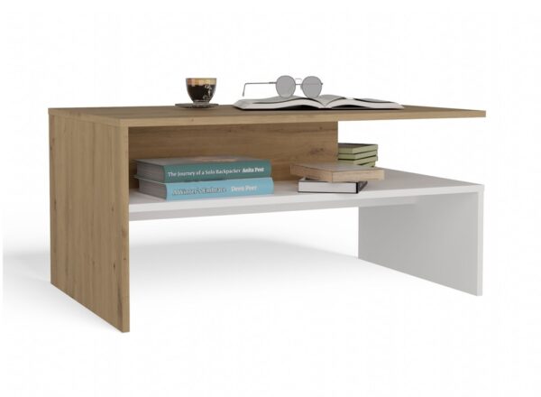Boston Coffee Table Oak Artisan / White