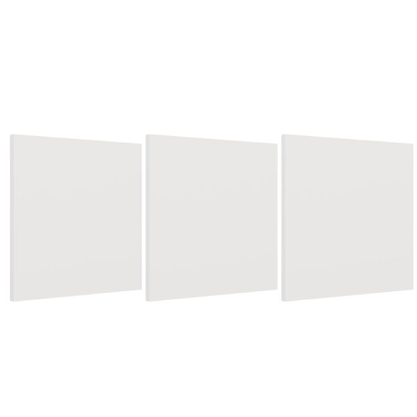3 x MALAX 3D DOORS – FRONTS FOR MALAX 3x3 H CUBE SHELVING UNIT, TIP-ON, WHITE