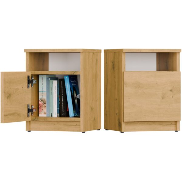 GALAX 30/1D Bedside Table – ARTISAN OAK