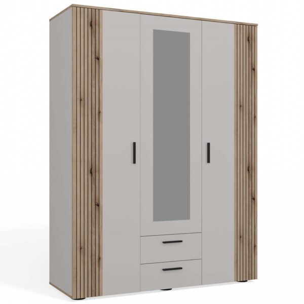 AVA 150 Wardrobe – Cashmere Beige / Oak Evoke